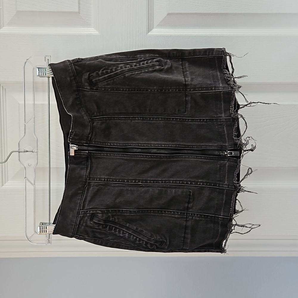 Express denim mini skirt